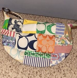 Coach Multicolor Patchwork Shoulder Bag